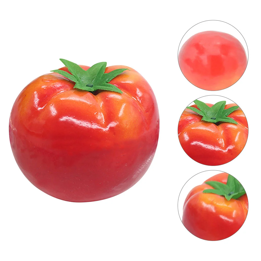 

10 Pcs Imitation Tomato Fake Fruit Model Home Decor Developmental Toys Artificial Décor Lifelike Props Vegetable