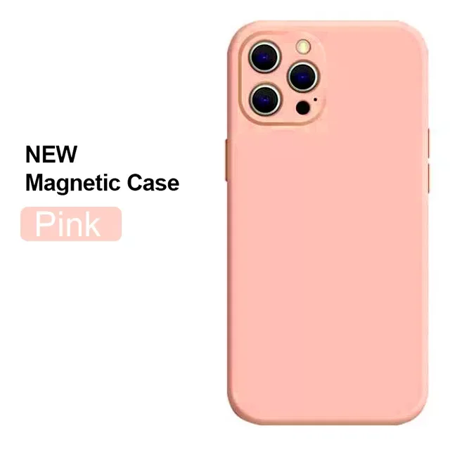 

Liquid Silicone Protection Case For iPhone 13 12 11 Pro Max Mini For MagSafe 8 Plus XR X XS MAX SE Cover Accessories 22
