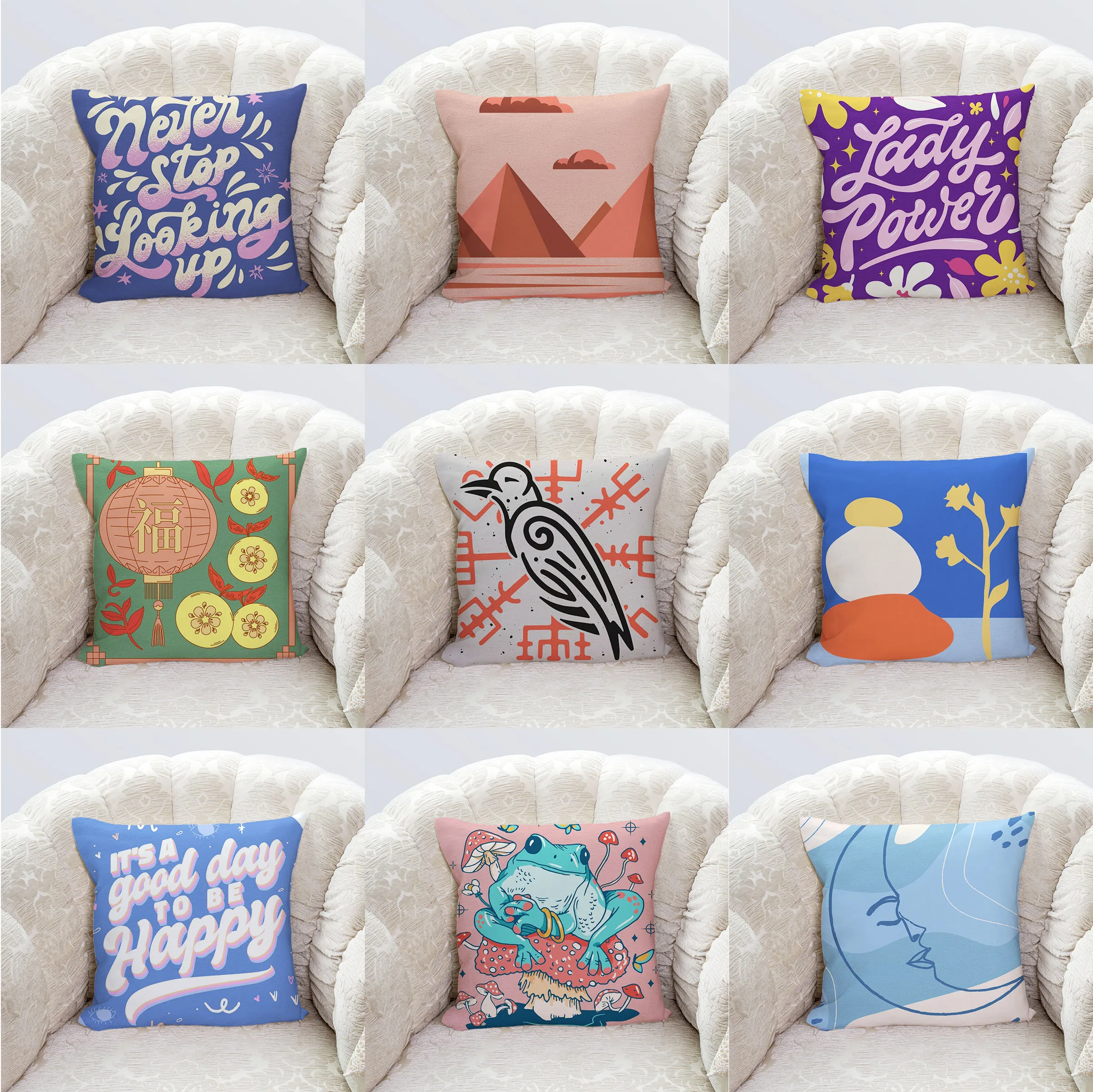 

Настраиваемая домашняя наволочка для диванной подушки, декоративная наволочка для автомобильной подушки, милый мультяшный Рождественский чехол для подушки с принтом снежинок