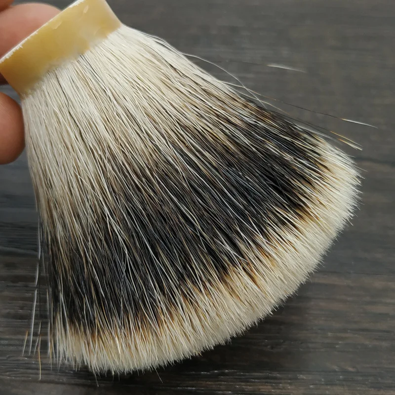 

1pc Fluffy Finest Fiber Hair Shaving Brush Men Badger Shaving Beard Brushes Head Bulb Shape Beard Cleaning Appliance Shave Tool