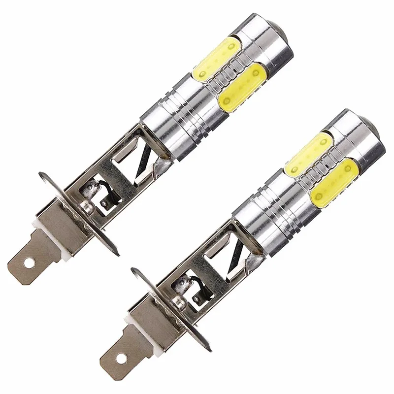 

2 шт. H1 7,5 Вт COB светодиодсветильник противотуманная фара DRL передсветильник фара автомобильный Стайлинг лампа Зажимная лампа