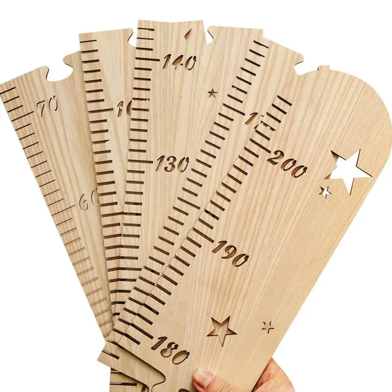 

Нордическая деревянная линейка для роста ребенка, детский измеритель высоты, украшение комнаты, настенный измерительный прибор, наклейки ...