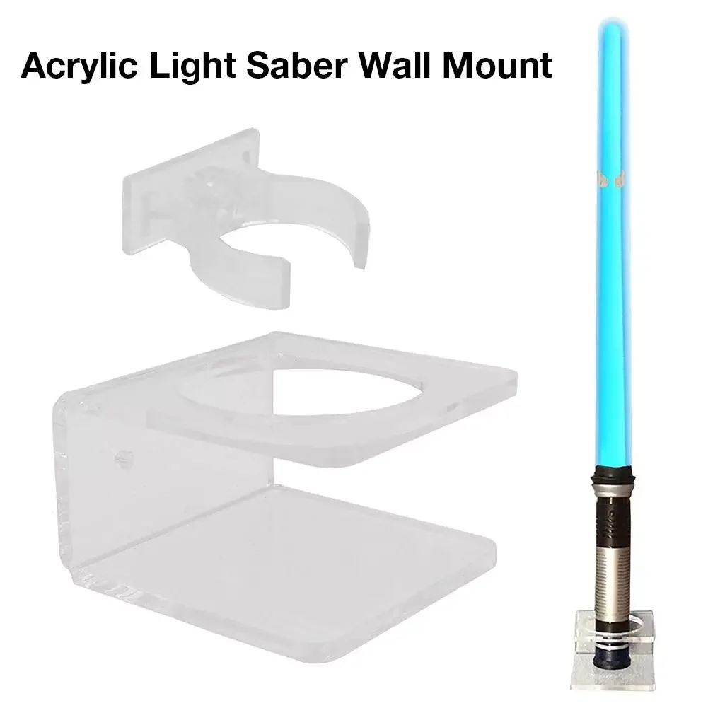 

Acrylic Clear Light Saber Stand Wall Mount Storage Rack With Screws For Star Planet Lightsaber Display Stand