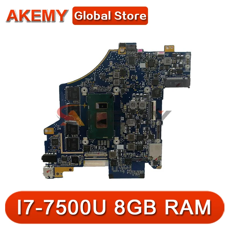 

Оригинальная материнская плата UX370UAF, I7-7500U 8 ГБ, для ASUS Zenbook Flip S, ux370остаар, UX370UA, UX370UA, материнская плата для ноутбука 100%, работающая
