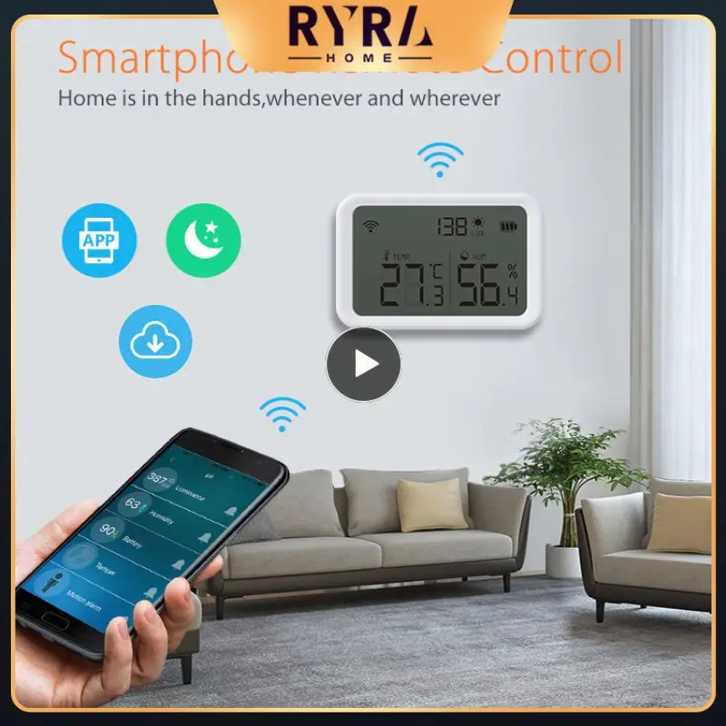

Real-time Detection Hygrometer Smart Zigbee Temperature And Humidity Sensor Tuya Battery Display Smart Thermometer Smart Home