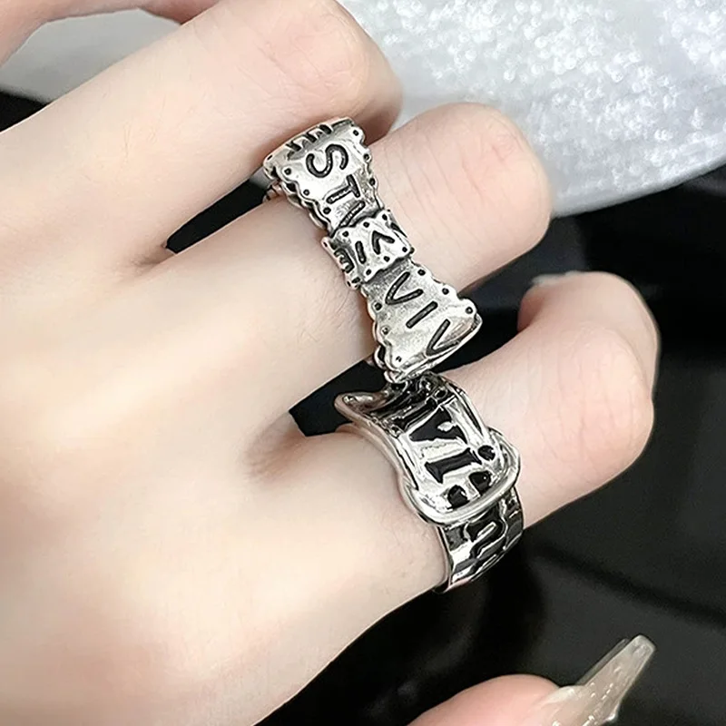 Кольцо в стиле панк с надписью Земля среднего возраста и бантом женское кольцо