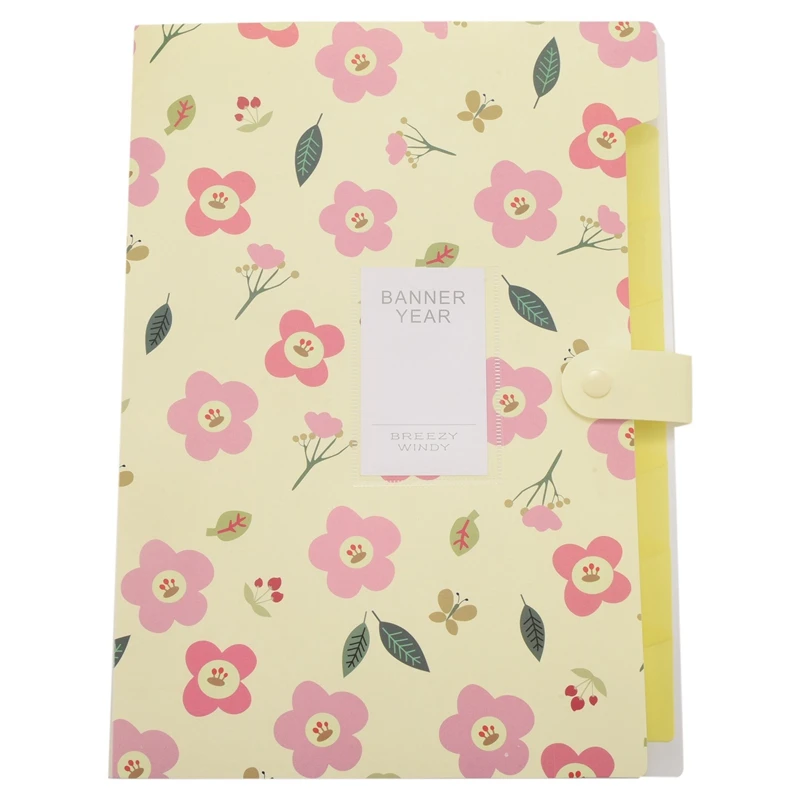 

Expanding File Folder Floral A4 And Letter Size Archival File Holder Organizer 8 Pockets