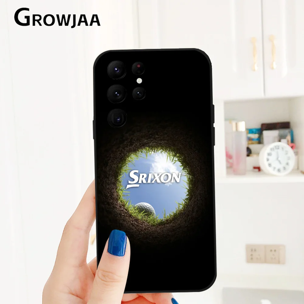 S-SrixonS Golf Luxury Phone Case For Samsung Galaxy S25 S24 S22 S23 Ultra S21 S20 Plus 5G Protective Silicone Funda