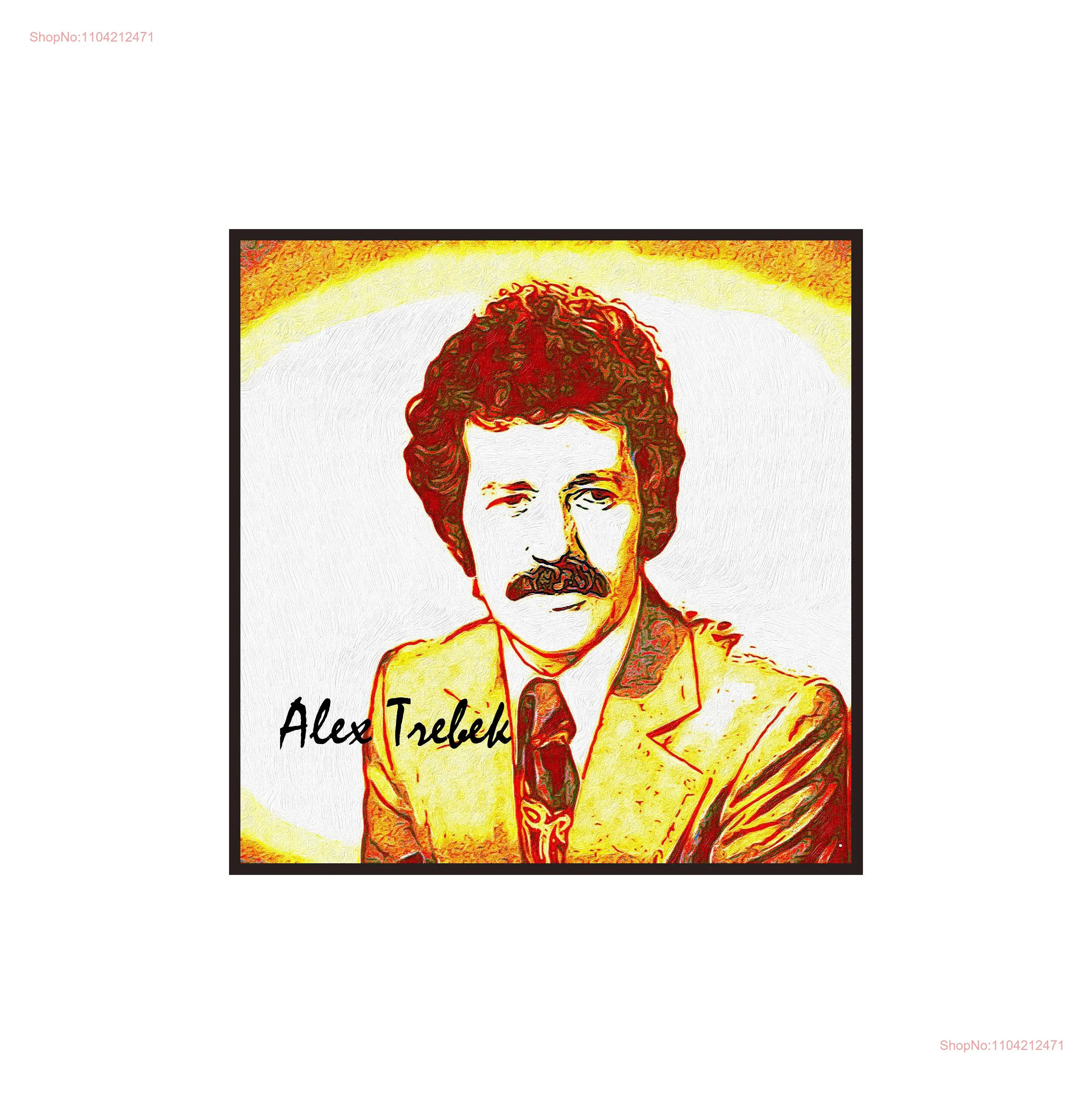 Alex Trebek оригинальная канадская футболка джентльмена Jeopardy Game Show 1990-х годов Шон