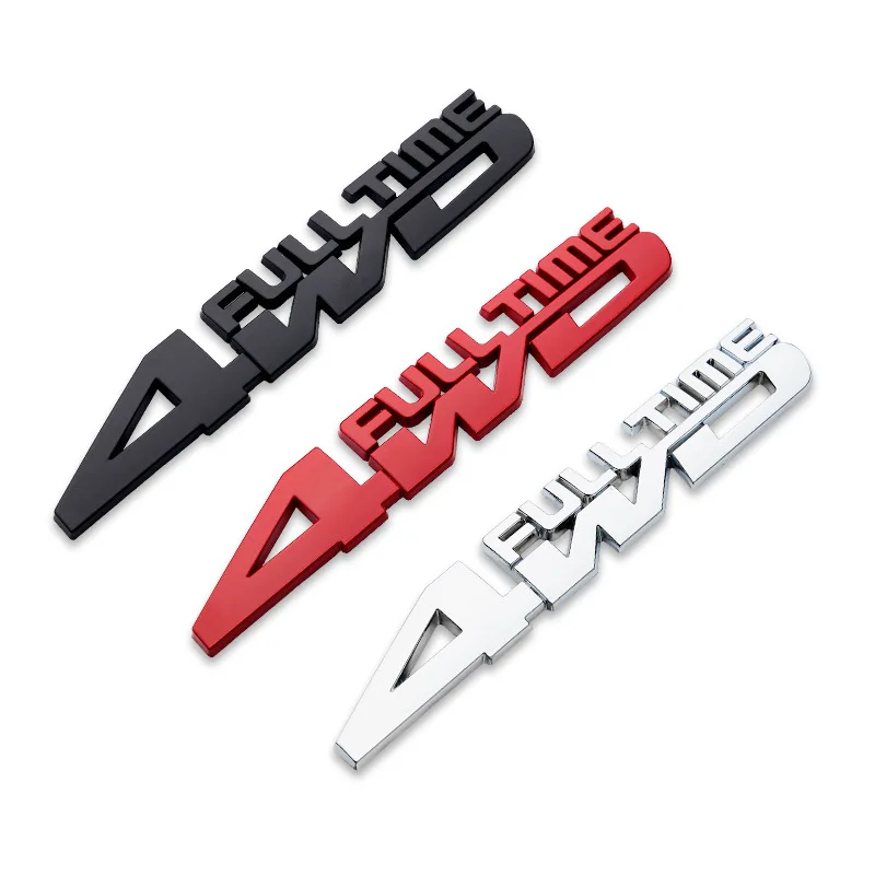 

Car Styling 3D Chrome Metal Sticker 4WD Emblem Badge Decal For SUV Rear Trunk Off-road Toyota Highlander RAV4 Tiguan Honda