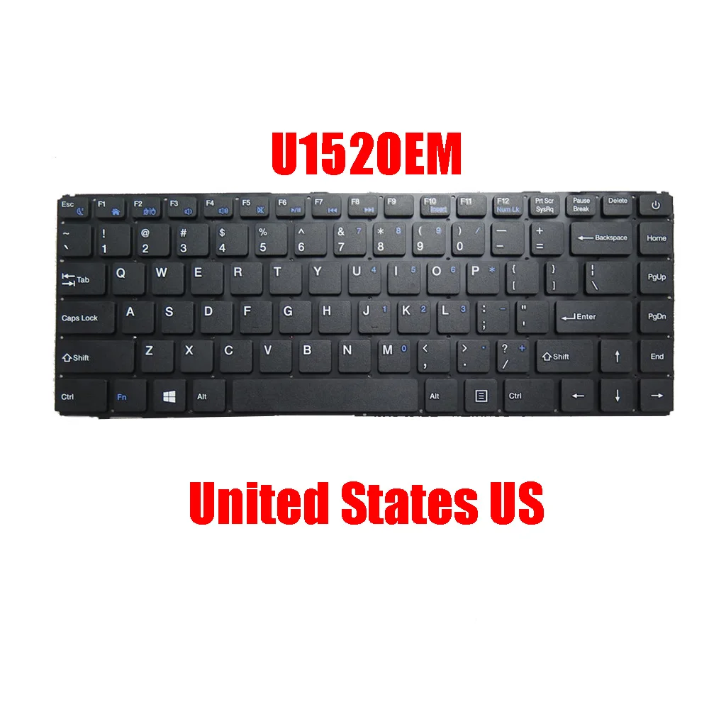 Клавиатура ноутбука для HAIER U1500EM U1520EM U5100SD без рамки черная США
