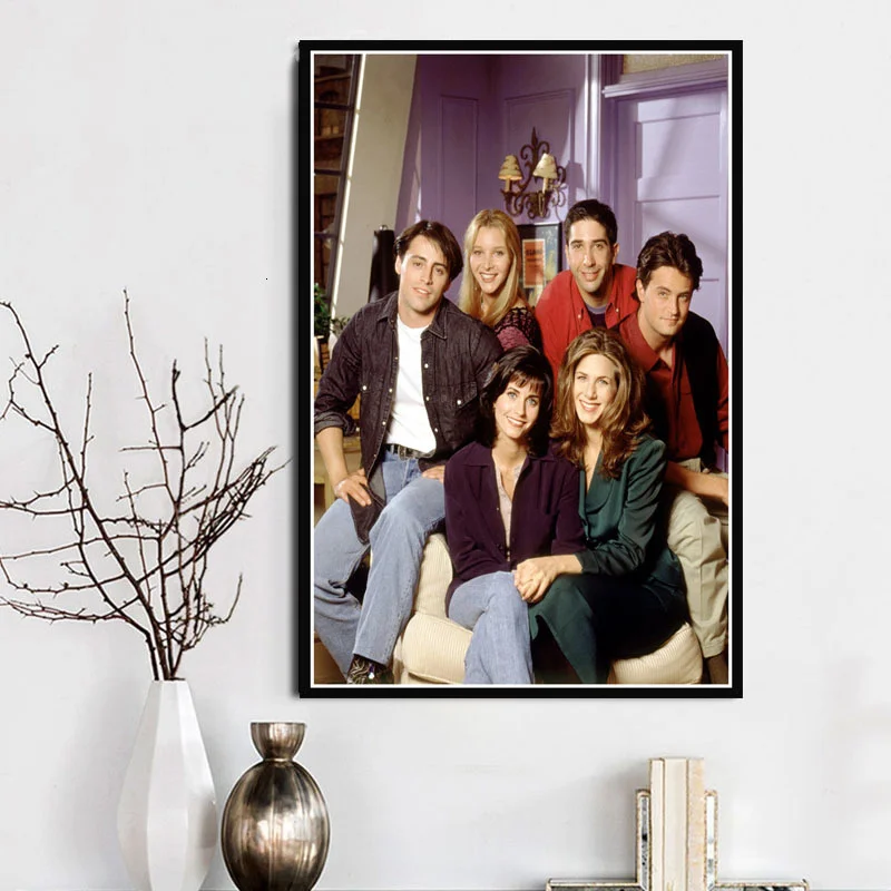 Друзья бар Цитата ТВ шоу персонажи постеры и принты настенное Искусство Холст