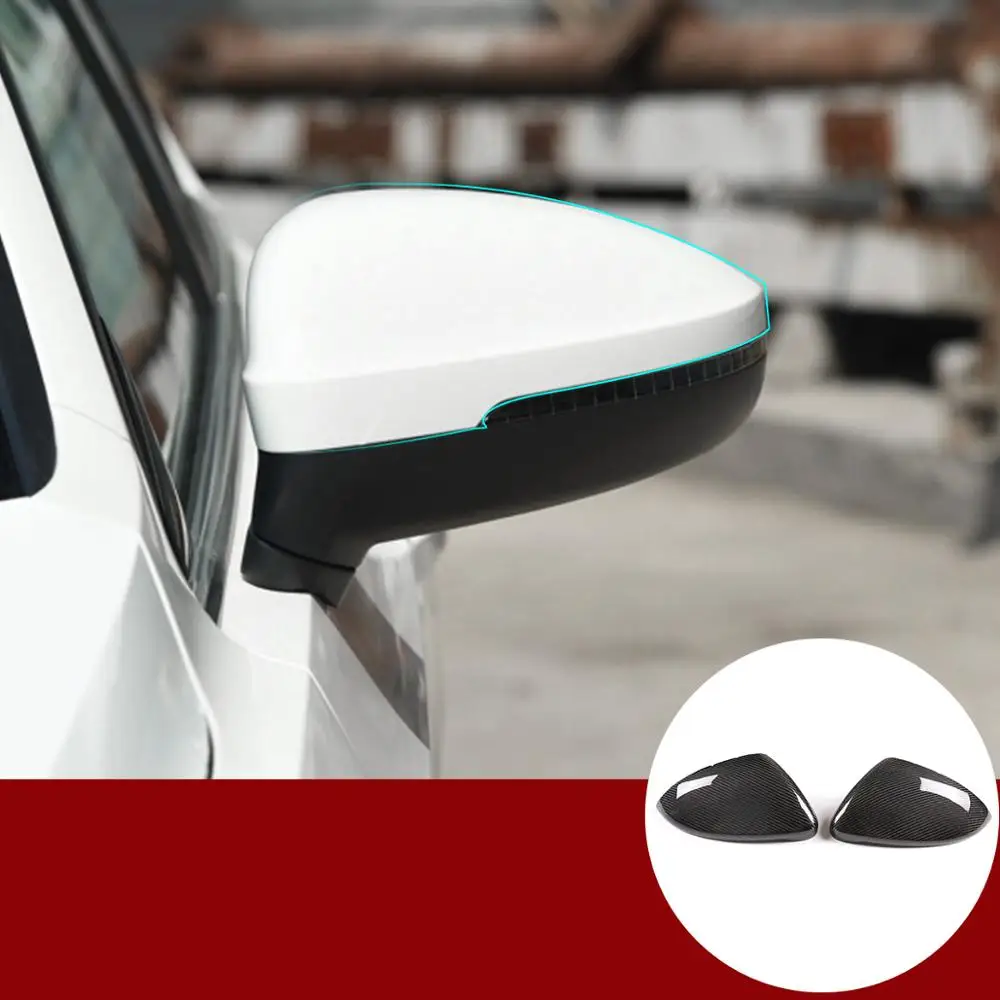 

Car Exterior Accessory For Vw Volkswagen Golf 7 ,Lindu ,New Touran Real Carbon Fiber Rearview Mirror Caps Cover Frame Trim