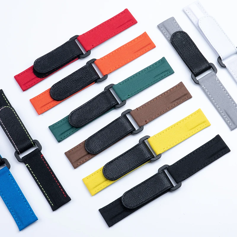 Регулируемая нейлоновая ткань кожа 20 мм Красочный ремешок для часов Rolex DAYTONA