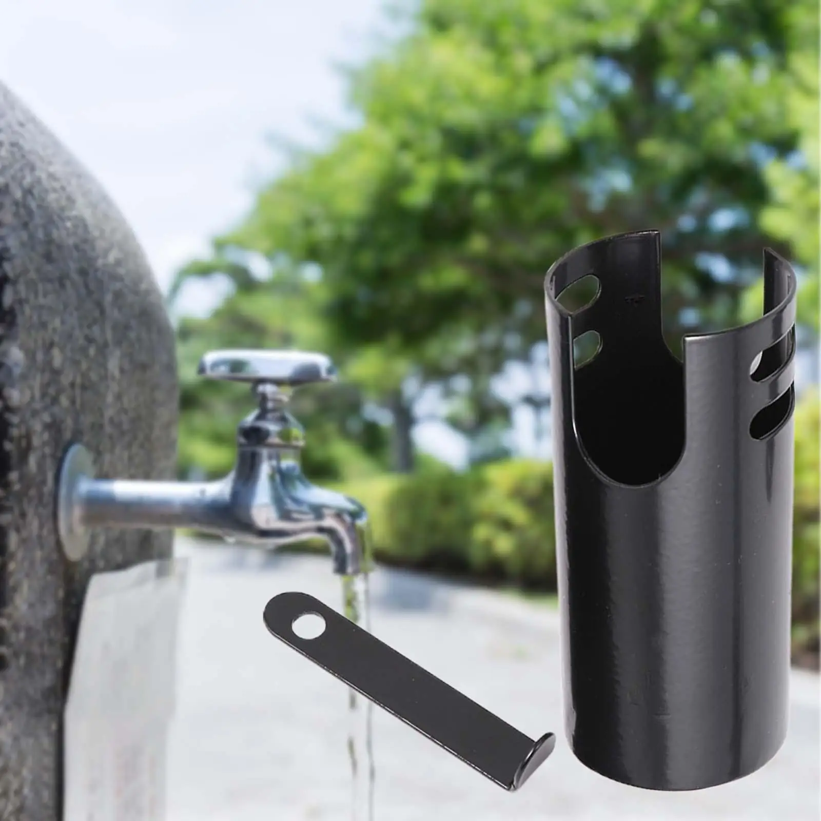 Замок для смесителя 1 шт простой в установке черный шланг нагрудный замок