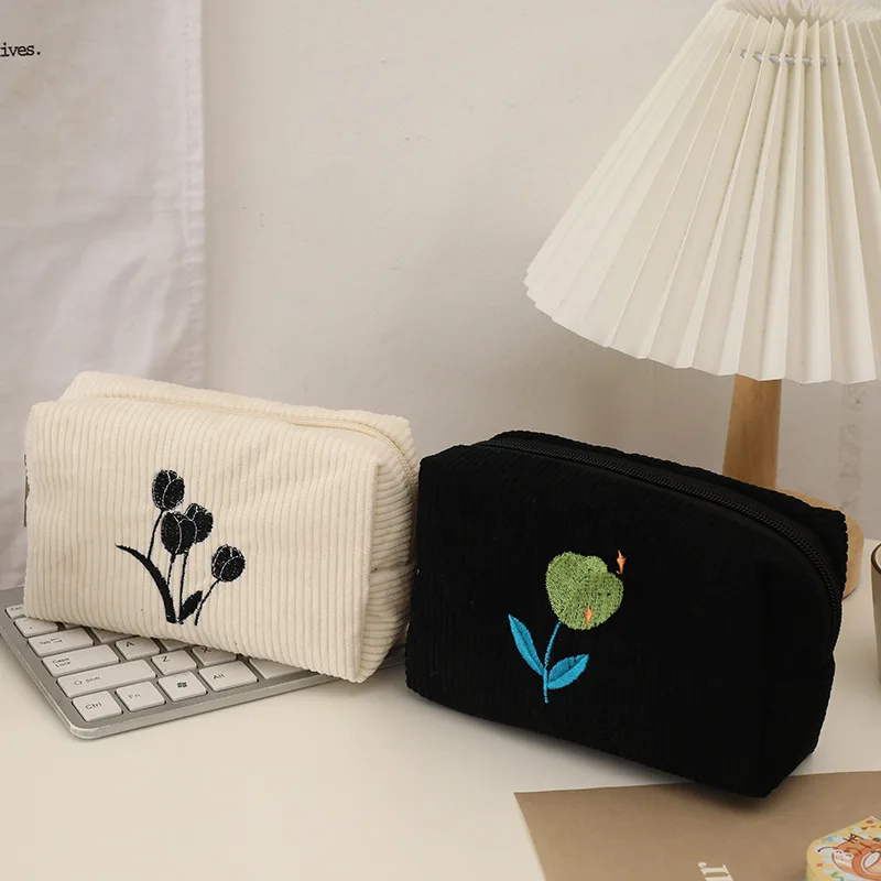 

Travel Cosmetic Storage Bag Women Makeup Organizer Handbags Lipstick Wash Bag Pencil Cases Pen Box School Student Supplies