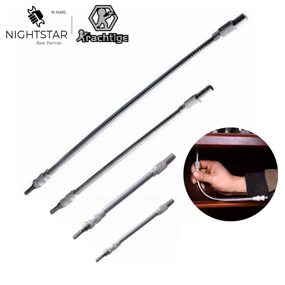 Цельнометаллическая отвертка-удлинитель, сверло, гибкий вал, держатель, соединительная ссылка 200 мм 300 мм 400 мм для деревообрабатывающих инструментов