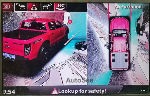 Оригинальный OEM-монитор для пикапа Ford Ranger Raptor 360 градусов камера птичий глаз