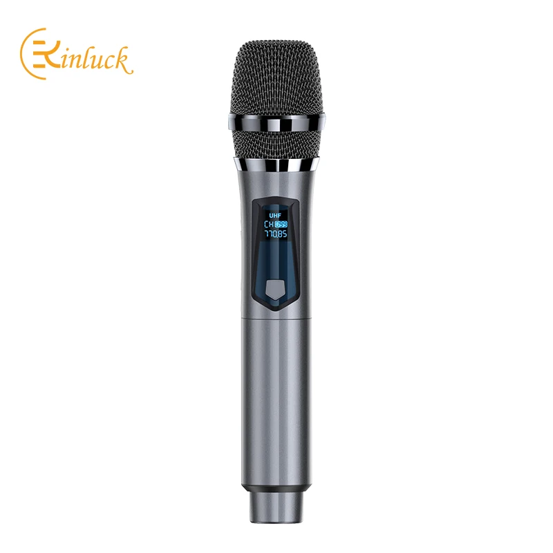 

KINGLUCKY 2022 wireless U-segment microphone one-to-two microphone with receiver FM stage professional K song home