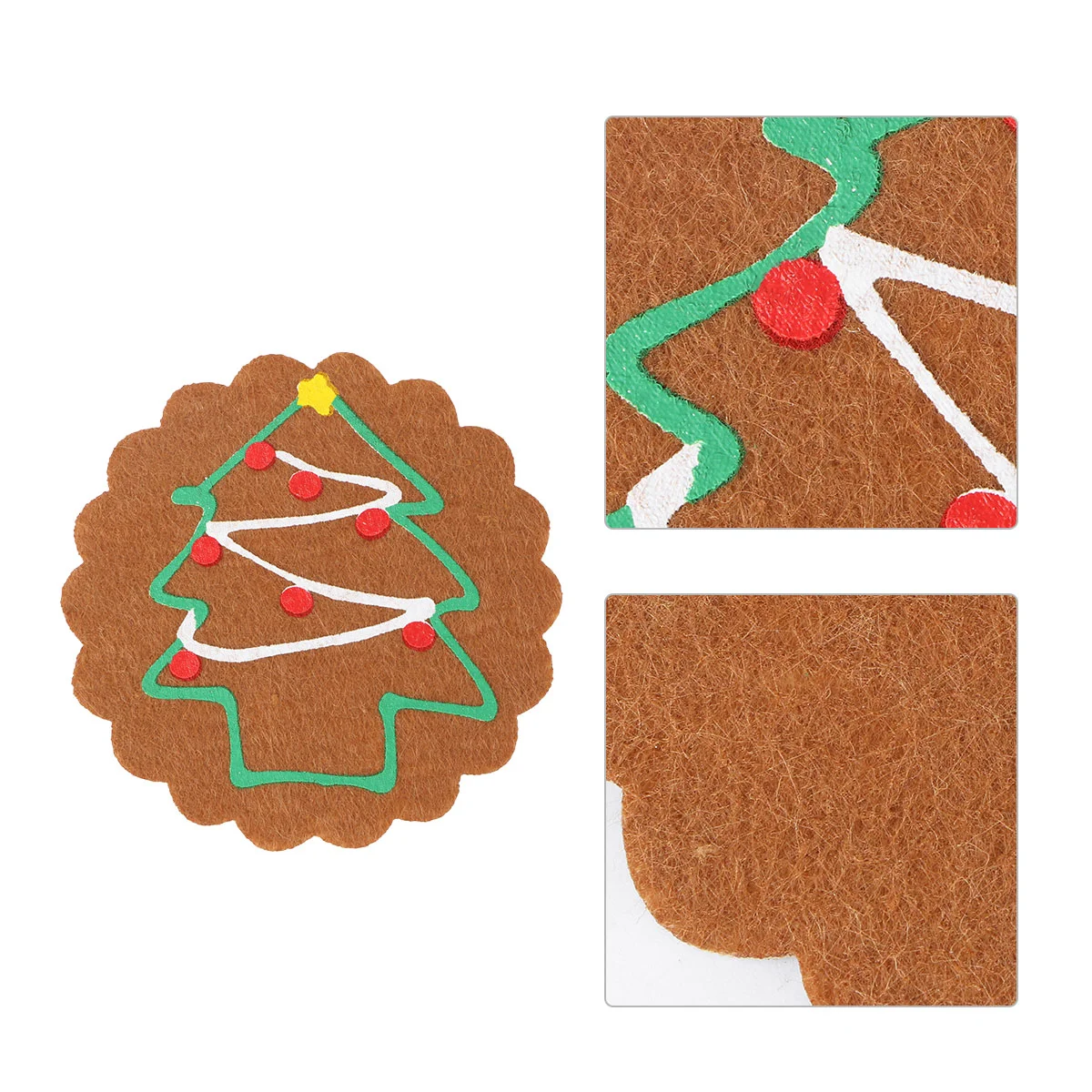 

Christmas Mat Dish Placemat Table Decorative Place Mats Accessory Party Decor Drying Rack Lovely Beverage Coasters