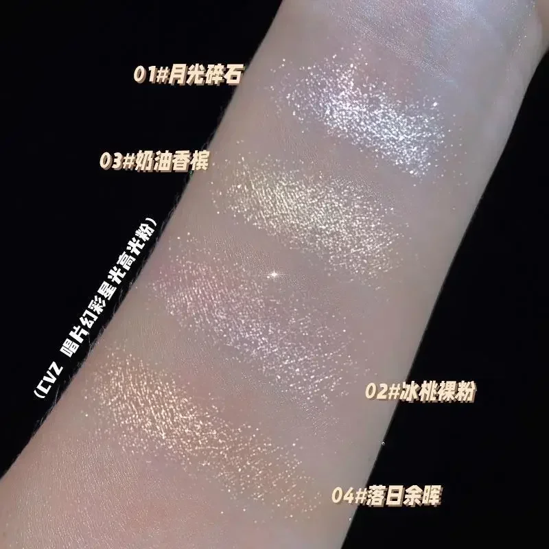 Записывающая Пудра-хайлайтер блестящая палитра бриллиантовая подсветка для