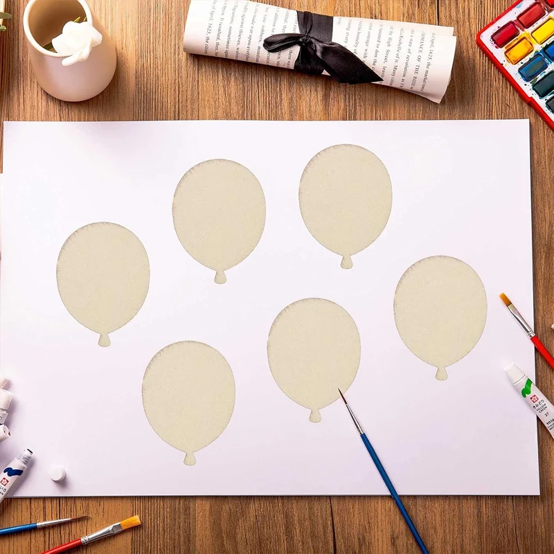 100 шт./лот мини-воздушный шар из дерева DIY ремесла вырезы деревянный воздушный в