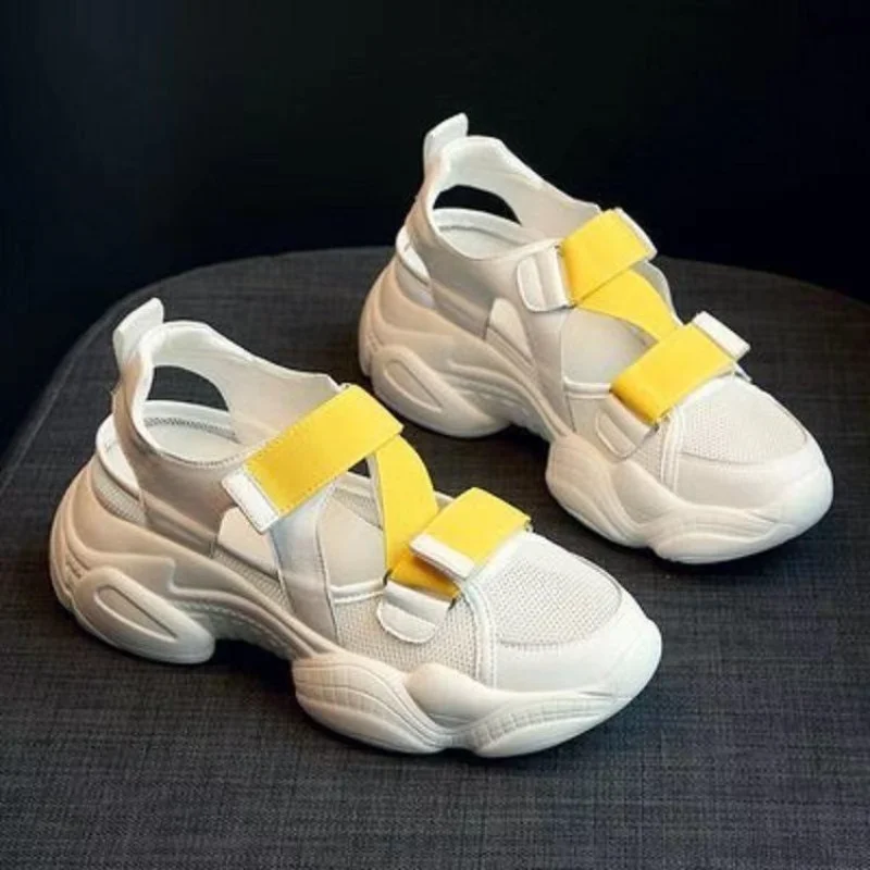 

Summer 2023 New Women's Shoes Fashion Hollow Out Breathable Thick Sole Casual Sports Sandals Shoes for Women Sandalias De Mujer