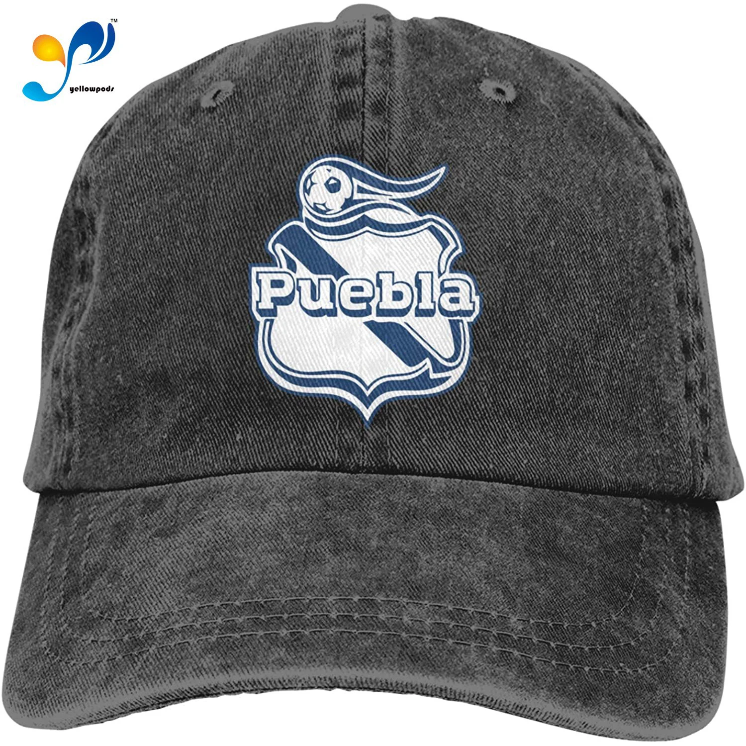 

State Of Puebla Football Sandwich Cap Denim Hats Baseball Cap Adult Cowboy Hat