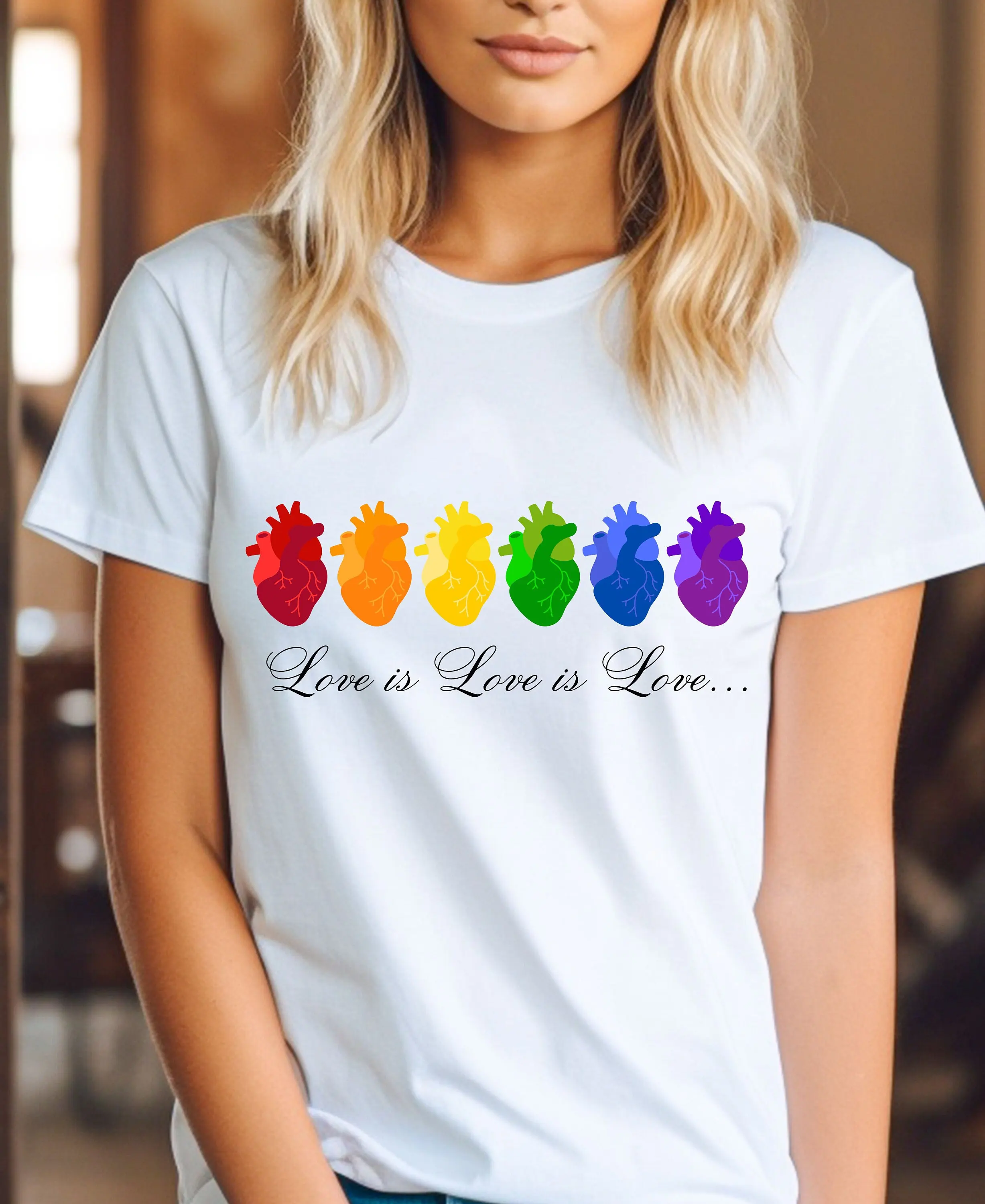 Футболка ЛГБТ с сердцем для геев лесбиянок гордость транс демисексуал Элли день