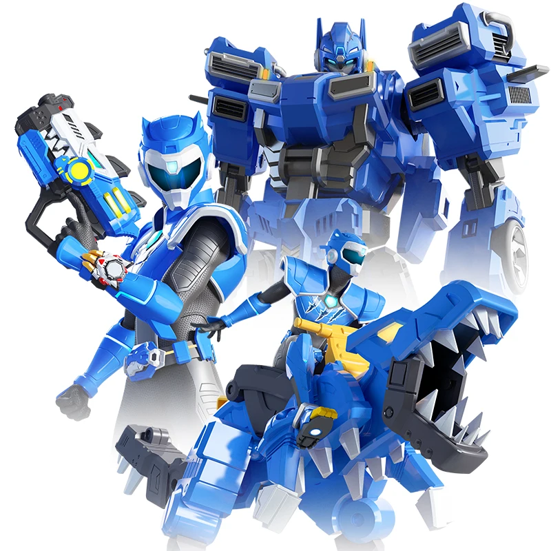 

Mini Secret Service X Super Dinosaur Power 2 Fut Mecha Transforming Robot Children Toy Gun Transforming Robot MINI FORCE Figure