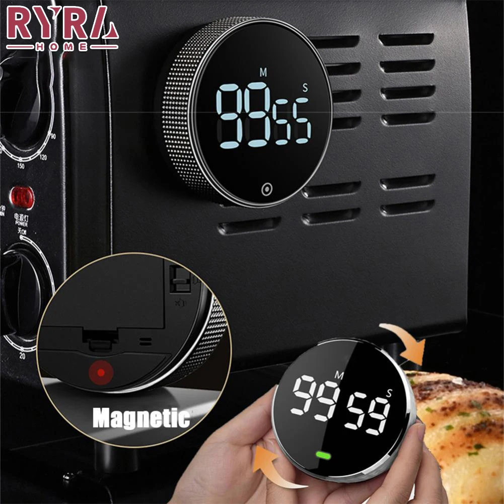 

Digital Kitchen Magnetic Timer For Cooking Learn Stopwatch Electronic Cooking Timer LED Mechanical Remind Alarm Kitchen Gadgets