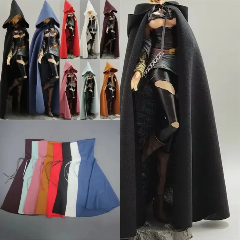Фото Масштабная модель плаща-накидки волшебника ручной работы 1/6 для кукол BJD, одежда для 12-дюймовых игрушечных фигурок 30 см, аксессуары для хобби №2