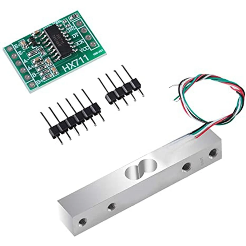 

20Kg Load Cell Weight Portable Electronic Kitchen Scale+ HX711 ADC Module Weight Sensor For Arduino