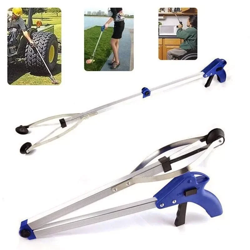 

NEW Foldable Pick Garbage Gripper Long Arm Helping Hand Gripping tool bending save Tongs picking rubbish drop shipping