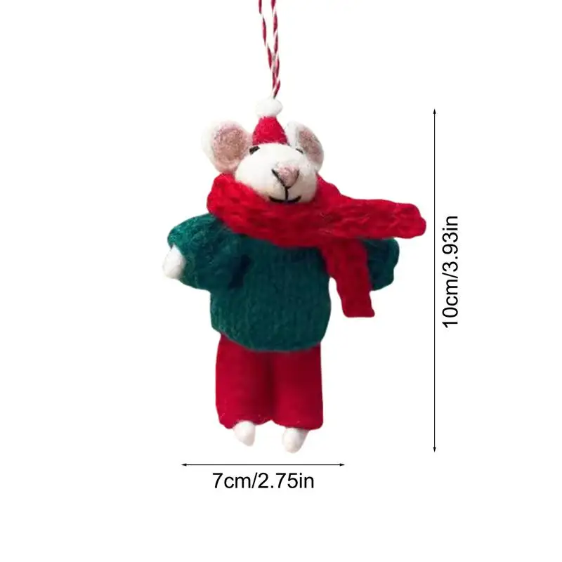 Украшение для рождественской елки ручной шерстяной фетр подвеска в виде