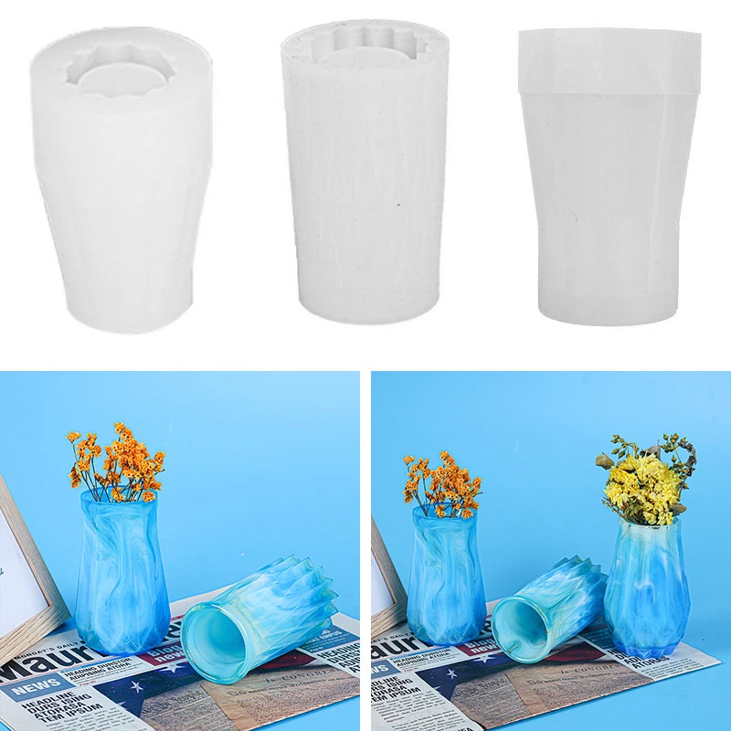 

Glue dropping mold vase silica gel mold mirror resin pendant silica gel tool flower arrangement drop 1 piece / Pack 3 types