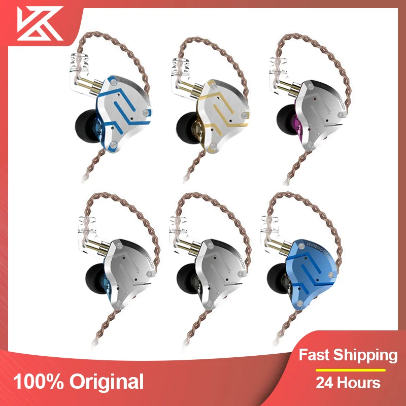 

KZ ZS10 Pro Wired Headset Hybrid Technology 4BA+1DD Noice Cancelling Monitor Sport Earbuds Earphones In Ear HiFi Headphones