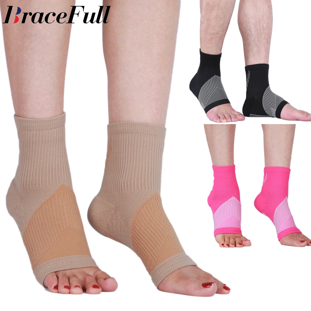 

1Pair Ankle Compression Sleeve Open Toe Ankle Compression Socks Plantar Fasciitis Support Brace Ankle Brace for Arch Support