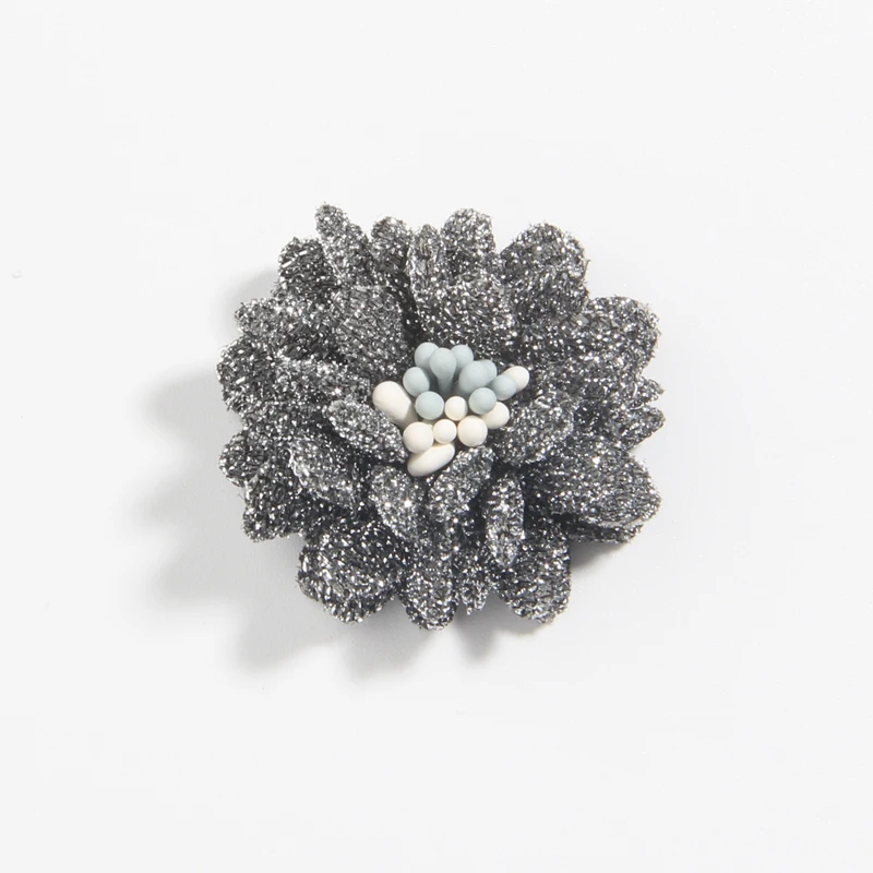 Искусственный цветок с блестками 10 шт. 3 5 см 1 4 дюйма Шелковый для бутика сделай