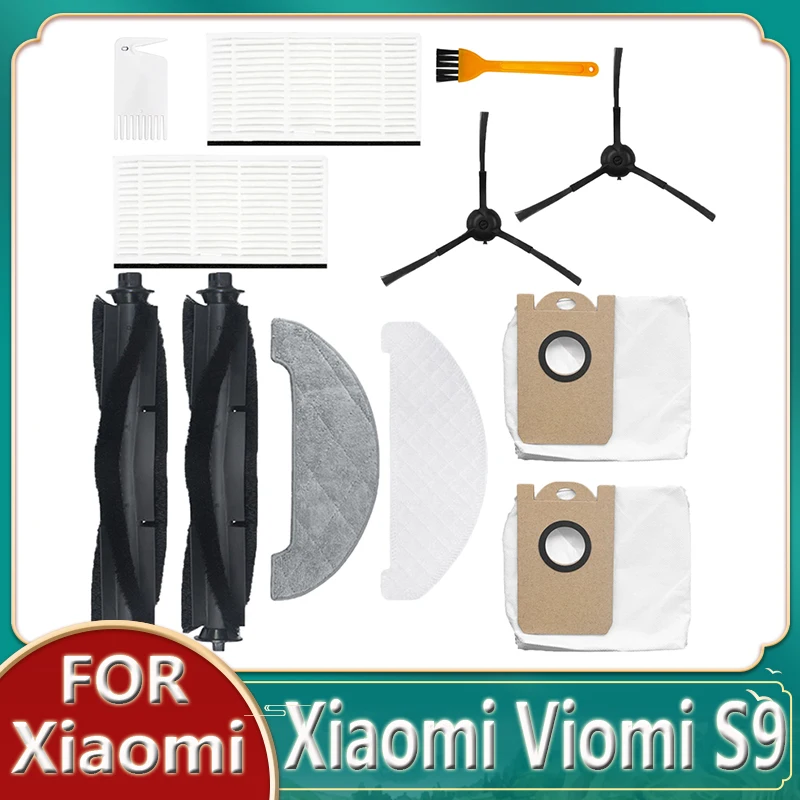 

Accessories For Xiaomi Viomi S9 Robotic Vacuum Cleaner Main Brush Mop Cloth Parts Side Brush Hepa Filters Dust Bags Replacements
