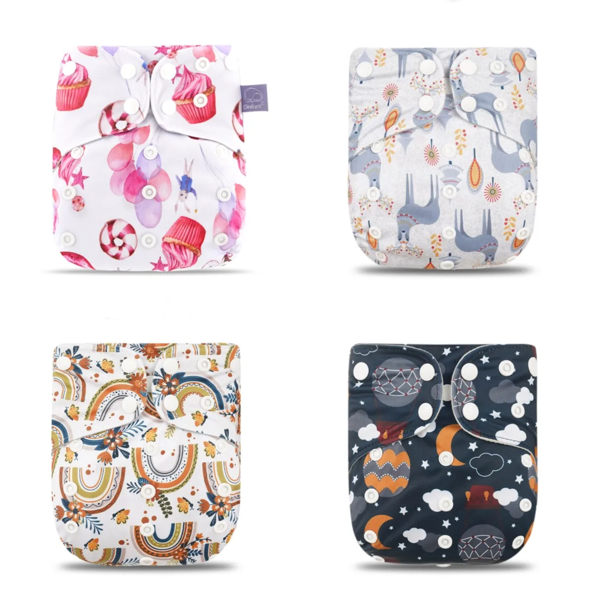 

2022 Baby Pocket Diaper Cloth Washable Reusable Cloth Diaper Ecological Adjustable Real Pocket Nappy Fit 0-2year 3-15kg Baby