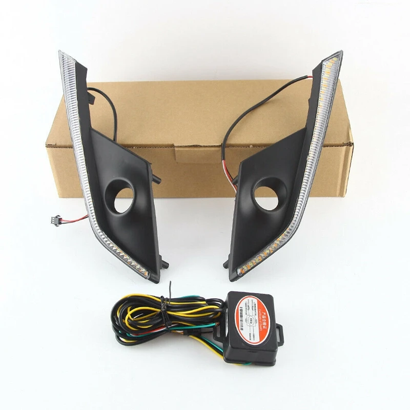 Дневной свет для автомобиля дневные ходовые огни задняя фара с желтым указателем