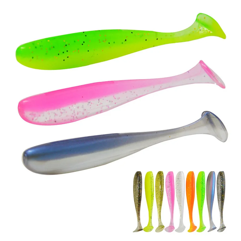 

Рыболовная приманка двойной Цвет T Мягкая приманка с хвостом 5 см и 7 см червь один хвост искусственные приманки 10-20 штук сумка