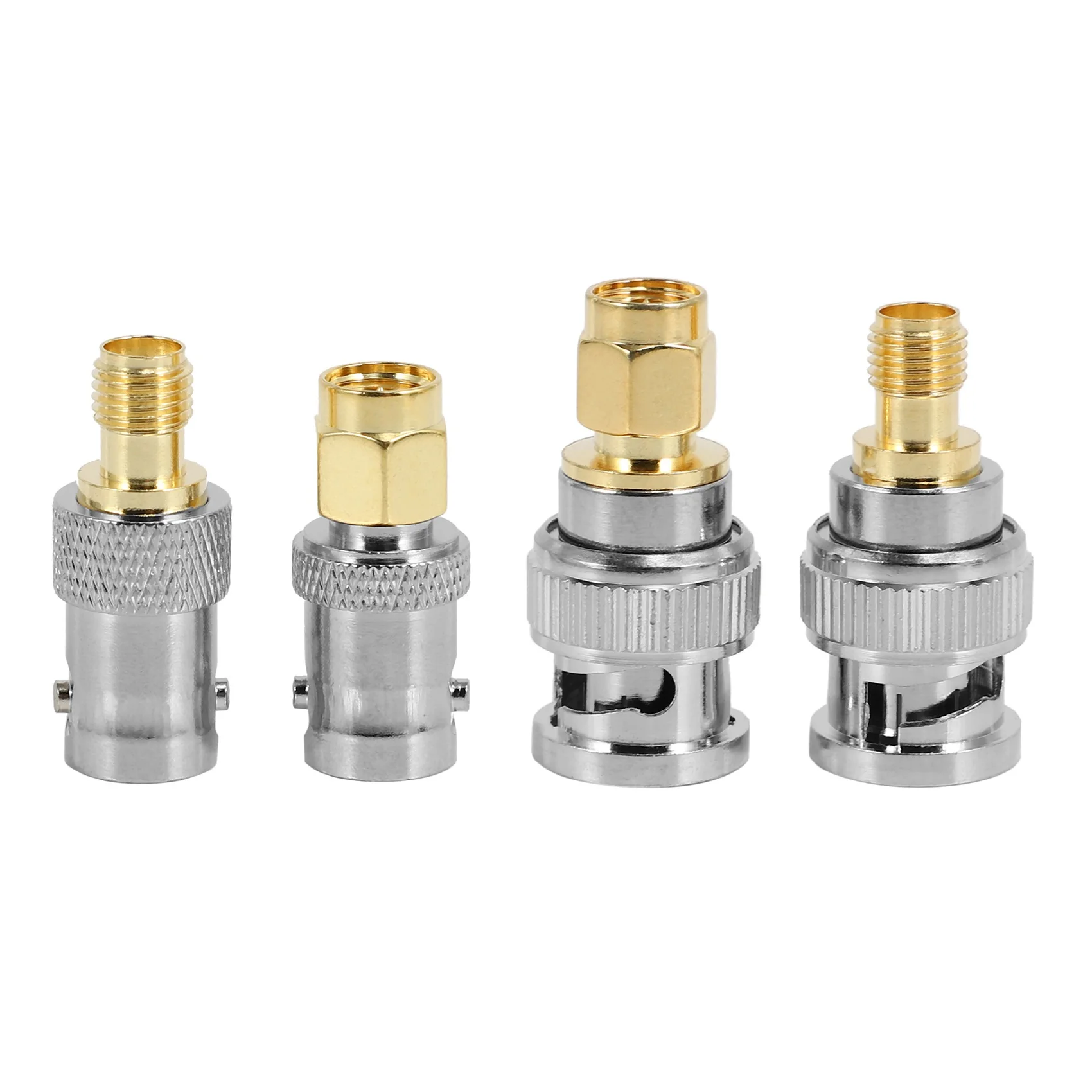 

4Pcs BNC To SMA Type Male Female RF Connector Adapter Test Converter Kit Set