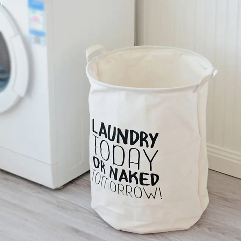 

Bathroom Dirty Laundry Basket Folding Laundry Clothes Hamper Bag Home Storage Bag Organizers Cotton bathroom Accessories