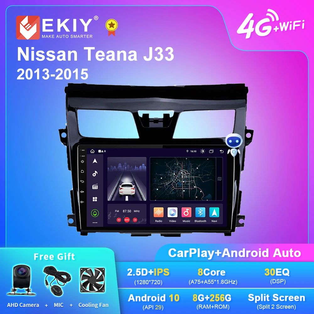 

Автомагнитола EKIY X7 Android 10 для Nissan Teana J33 2013-2015 Navi GPS DSP Carplay Автомобильный мультимедийный видеоплеер стерео 2din DVD