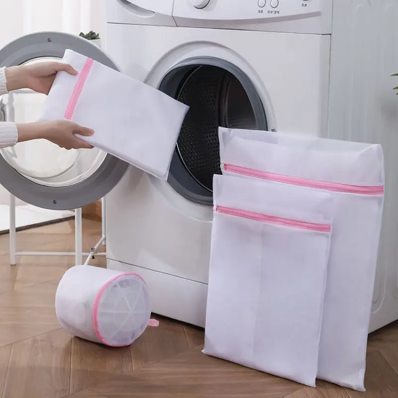 

6 Size Mesh Laundry Bag Home Organizer Bra Underwear Clothes Aid Washing Machine Coarse Net Laundry Basket
