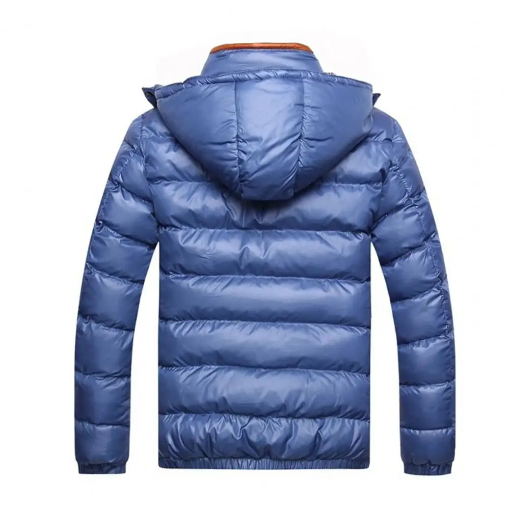 Popular Men Outerwear Hooded Temperament Warm Pockets Overcoat Hoodie  Men Jacket    Male Coat