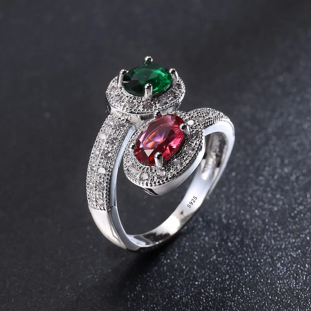 Купи Unique Vintage Retro Design 925 Sterling Silver Ring for Female Wedding with AAA Colorful Cubic Zircon Bijouterie Jewelry за 294 рублей в магазине AliExpress