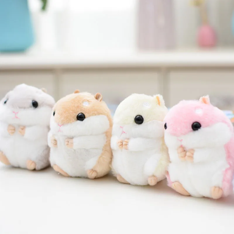 

Kawaii Key Car Chain Stuffed Hamster Pendant Plush Superior Quality Toys Animal Children For Christmas Gifts For Girls Friends